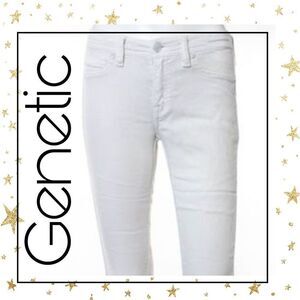Genetic Denim White Slim Skinny Leg Jeans 25